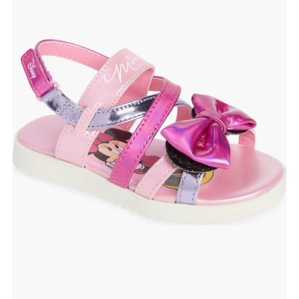 Disney Minnie Mouse Bow Strappy Sandals